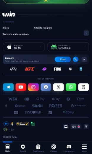 app go to the mobile section
