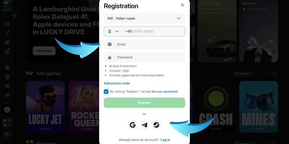 choose to register method